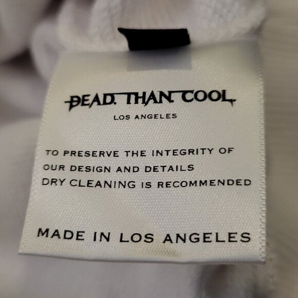 Dead Than Cool Los Angeles Men's Streetwear White Sweatshirt Series One 2018 - Picture 10 of 13
